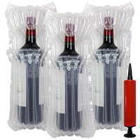 Sac de coussin de colonne d'air antichoc sac de protection d'emballage de transport étanche gonflable pour bouteille de vin