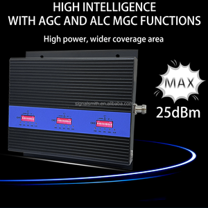 80dB tăng cao GSM DCS/4G 3G tín hiệu tăng cường ALC Repeater 900 + 1800 + 2100Mhz AGC khuếch đại - Product Image 4