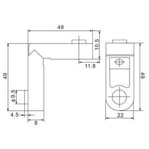 Rede de alumínio do canto da porta j001 - Product Image 2