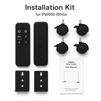 Chauffage de salle de bain, panneau infrarouge étanche IP44 pour zones humides, mode préchauffage intelligent WiFi, surface tactile sécurisée, certifié CE
