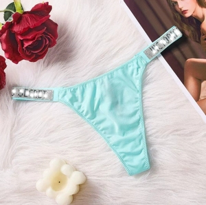Culottes de luxe pour femmes en gros, sous-vêtements sexy, string diamanté respirant, G-string brillant avec <span class=keywords><strong>strass</strong></span> 2026 - Product Image 6