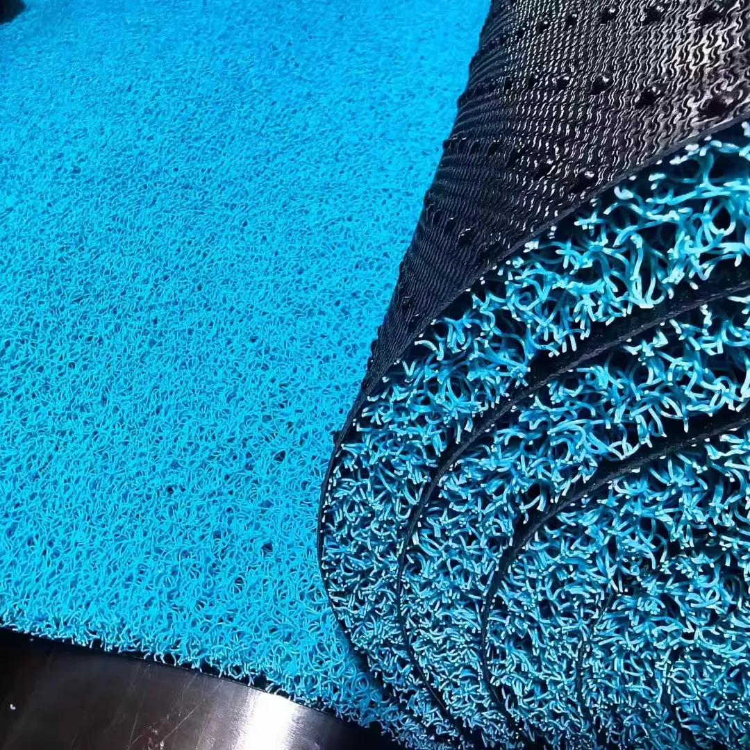 16mm-22mm 내구성 골드 세척 카펫 PVC 코일 스파게티 매트 골드 마이닝 바닥 매트