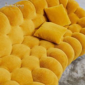 현대적인 디자인 캐주얼 침실 곡선 소파 맞춤형 패브릭 및 크기 버블 소파 - Product Image 5