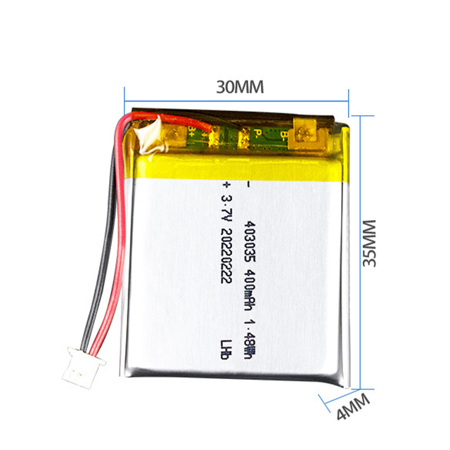 KC Certified 403035 3.7V 400mAh Lithium Polymer Ion Battery Rechargeable Lithium Ion Battery for Mp3 Mp4