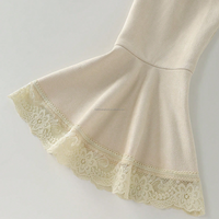 Veste en daim sur mesure pour femme, coupe ajustée, col montant, fermeture éclair intégrale, manches évasées, garniture en dentelle, blazer élégant, manteau d'extérieur, OEM