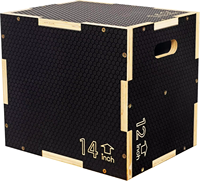 Scatola Plyo in legno antiscivolo regolabile all'ingrosso con rivestimento antiscivolo