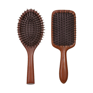 Sandalwood Cushion Comb <b>Set</b> Oval And <b>Square</b> Style Nourishing Hair Care For General Population Wooden Comb - Product Image 1