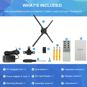 Moda gösterisi pist sunumları için 65CM 3D Hologram Fan - Product Image 3