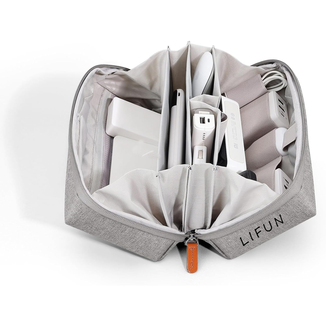 Organizer Accessory Tech Pouch for MacBook Charger, Cables, Hard Drive