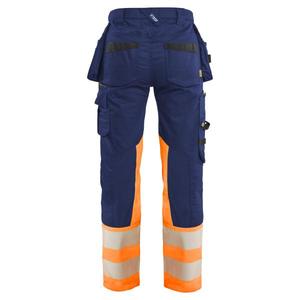BLAKLADER - 703011498953C40 Pantalón de mujer de alta visibilidad elástico Azul marino/Naranja-EAN 7330509958230 ROPA DE TRABAJO DE LA HI-VIS - Product Image 3