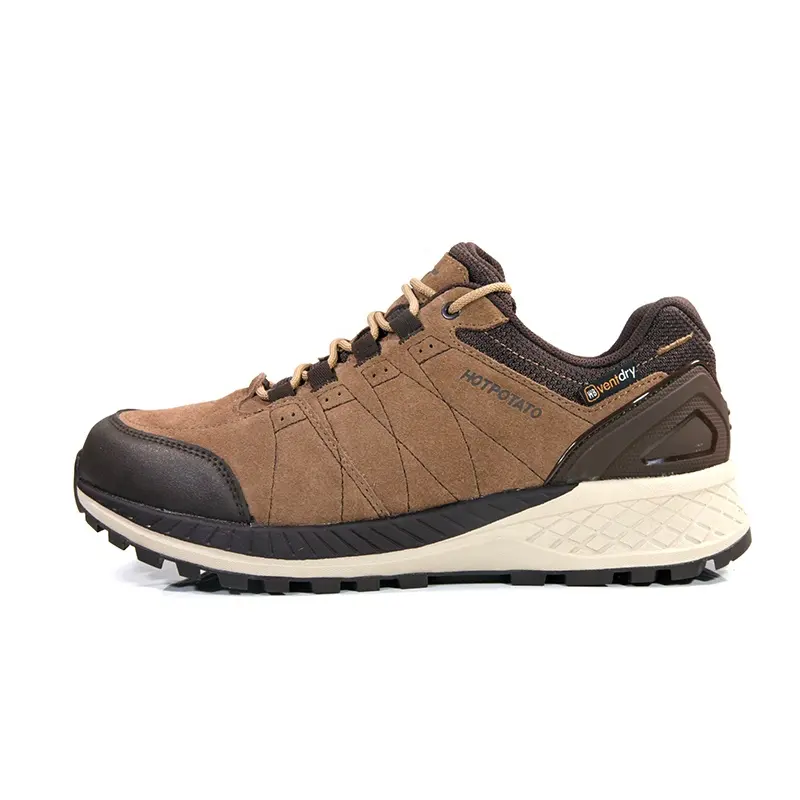 Moab hiking shoe Men's Brown Suede Hiking Shoes waterproof suede hiking shoes HOTPOTATO T36 brown