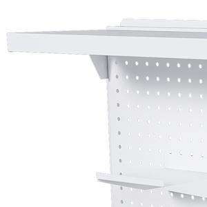 Metal Pegboard <b>Desk</b> Organizer 59x35 Inch Dual Monitor Stand With Privacy Panel Gaming <b>Workstation</b> - Product Image 5