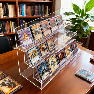 ชั้นวางอะคริลิคใสสำหรับห้องถ่ายทอดสด พร้อมที่ตัดปั๊มลาย ป้ายตั้งโต๊ะแบบใส ป้ายชื่อตั้งโต๊ะแบบมีขาตั้ง ที่เก็บป้าย - Product Image 1