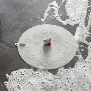 Couvre-drain de sol rond en silicone jaune anti-odeur pour toilettes et évier de cuisine - Product Image 4