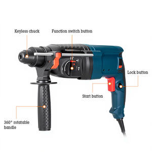 مطرقة تكسير كهربائية ومثقاب، أداة حفر، آلة تكسير، ريشة دريل، مطرقة دورانية كهربائية - Product Image 2