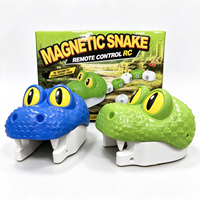 Jouet Serpent Magnétique RC Télécommandé, Serpent Affamé qui Mange les Voitures, Jouet Éducatif STEM pour l'Interaction Parent-Enfant, Cadeau pour Enfants