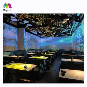 High Technology 3D Holographic Interactive Wall Projection Software Immersive Room Experience Projection