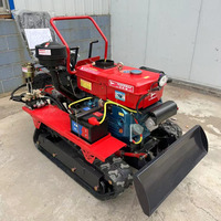 Mini-tracteur chenillé antidérapant pour pentes 25HP 35HP, cultivateur à chenilles en caoutchouc pour travaux de terrassement sur terrasses agricoles en montagne