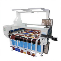 Machine de découpe laser CO2 pour tissu en rouleau par sublimation numérique, système d'alimentation automatique 4 axes, haute productivité, prise en charge AI et BMP