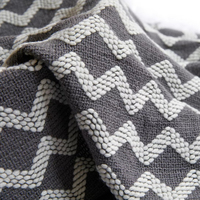 Couvertures de sieste tricotées confortables avec motif géométrique Serviette d'été écologique pour la maison Canapé-lit Bureau Utilisation