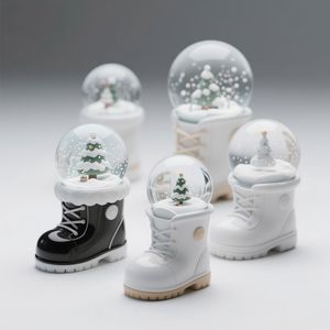 Globo d'acqua in resina Marmot da 3,5 pollici - Globo <span class=keywords><strong>di</strong></span> neve alpino 3D dipinto a mano con LED, ordine personalizzato all'ingrosso - Product Image 6