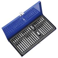 Nouvel ensemble d'outils de quincaillerie Steeltreks, vente en gros d'usine, 40 pièces, jeu de tournevis avec boîte en fer, pour mécanicien et réparation automobile, adaptateurs 1/2 et 3/8