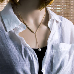 <span class=keywords><strong>Collier</strong></span> en perles dorées tendance pour femmes, vente en gros N206206 - Product Image 6