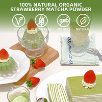 Poudre de Matcha Latte Fraise Bio en Boîte Personnalisée 30g – Marque Privée OEM