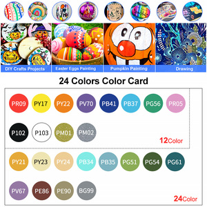 Tốt Nhất Người Bán Acrylic Màu Sơn Set 12 24 Vĩnh Viễn Nước Dựa Mực Màu Acrylic Sơn Bút Đánh Dấu - Product Image 5
