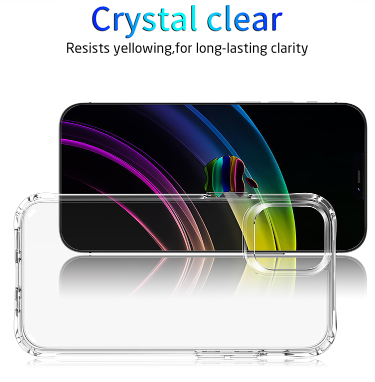 Tpu Pc Shockproof Clear Mobile Cover Acrylic Transparent Hard Cell Phone Case For Iphone 12 pro max