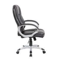 Chaise de bureau de direction moderne de luxe personnalisée en cuir véritable avec siège coulissant réglable électriquement et structure en bois