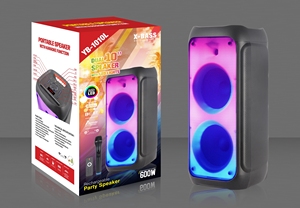 נייד סופר בס <span class=keywords><strong>bluetooth</strong></span> רמקול כפול 10 אינץ פנימי חיצוני מקצועי אודיו מערכת קול עם רמקול עם אור rgb אור - Product Image 6