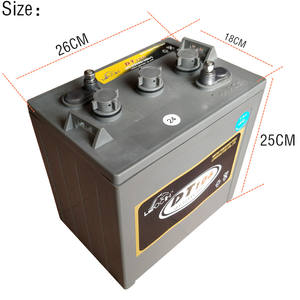 Batterie au plomb-acide 6V-225AH-20hr pour voiturette de golf électrique, batterie de voiture de tourisme Marsell, batterie au plomb-acide riche en eau Richi Plus DT106 - Product Image 3