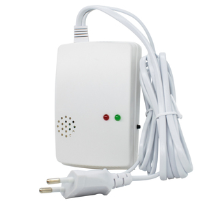 Kombinasi Sensor kebocoran <span class=keywords><strong>Gas</strong></span> alami & karbon monoksida detektor Plug di Alarm LPG propana untuk dapur dengan katup Solenoid <span class=keywords><strong>Gas</strong></span> - Product Image 3