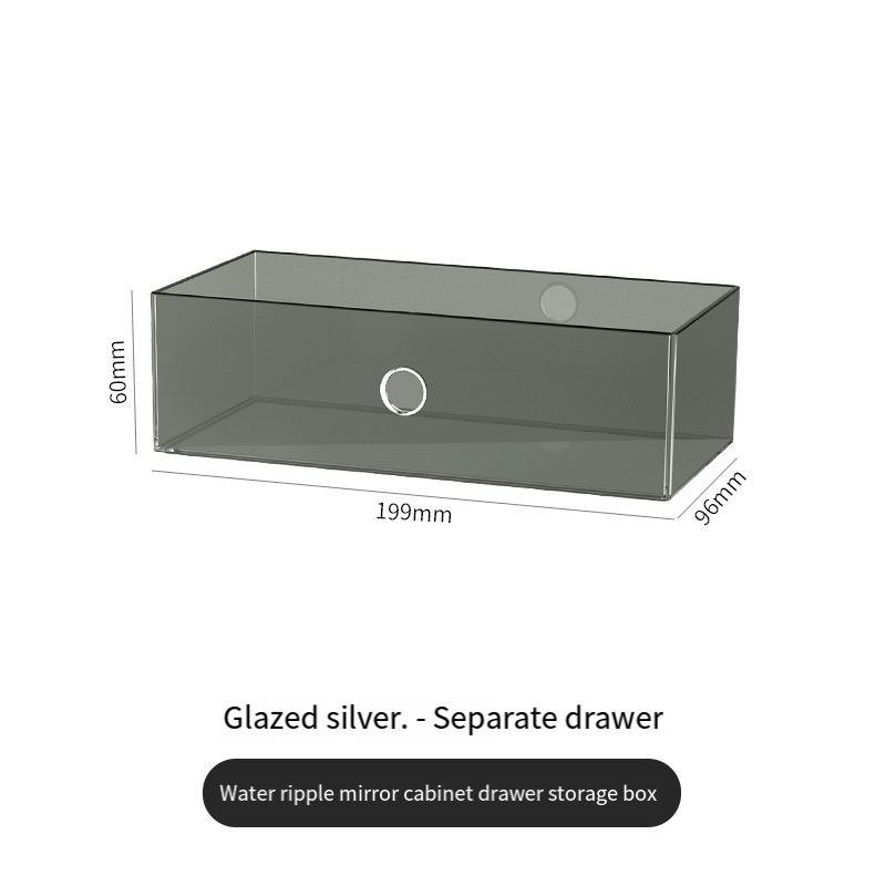 Argent glacé Tiroir séparé