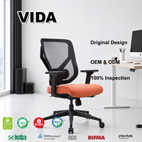 Chaise de bureau ergonomique moderne en maille avec accoudoirs 3D, siège inclinable et pivotant en mousse moulée, réglage lombaire, pour espace de travail d'entreprise, OEM BIFMA