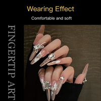 Kit de Formes Réutilisables pour Extension d'Ongles – Moules à Ongles en Cristal Couverture Complète Amande & Stiletto pour Polygel Acrylique – Usage Professionnel et DIY en Salon