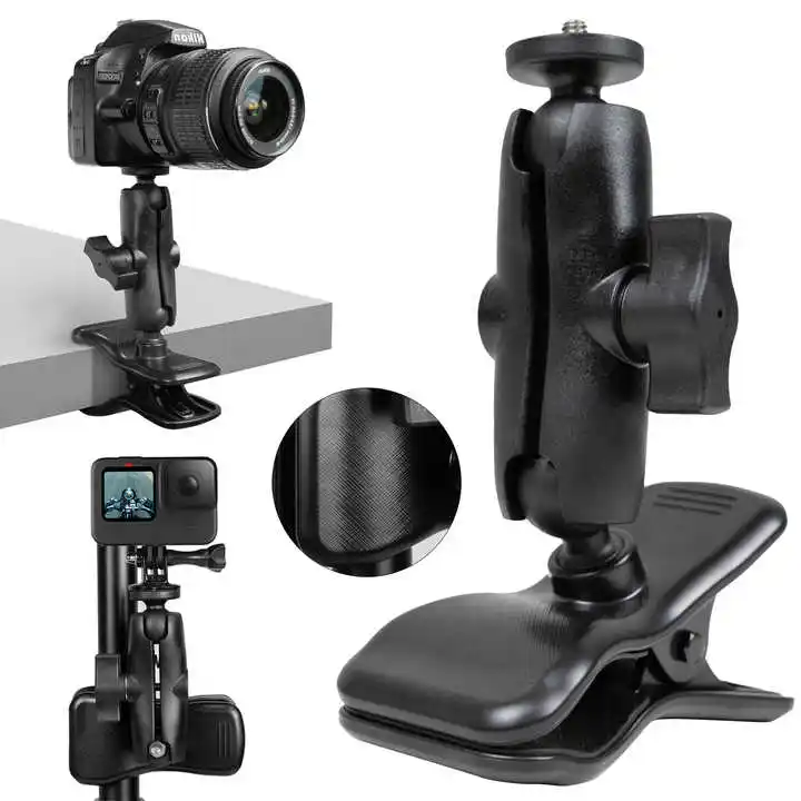 डीएसएलआर कैमरा, रिंग लाइट, लाइव स्ट्रीमिंग ब्रैकेट के लिए नया फोटो वीडियो शूटिंग कैमरा डेस्क माउंट टेबल स्टैंड टेबलटॉप क्लैंप