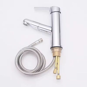 <span class=keywords><strong>Rubinetto</strong></span> Monocomando Cromato per <span class=keywords><strong>Lavabo</strong></span> <span class=keywords><strong>con</strong></span> Installazione su Piano, per Acqua Calda e Fredda, <span class=keywords><strong>con</strong></span> <span class=keywords><strong>Doccetta</strong></span> Estraibile per <span class=keywords><strong>Bagno</strong></span> - Product Image 6