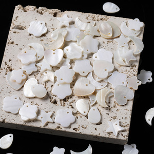 Natural Seashell Charms Mixed Shapes Heart Moon Star DIY Jewelry Bracelet Making Accessories Shell <b>Beads</b> For Crafting - Product Image 4