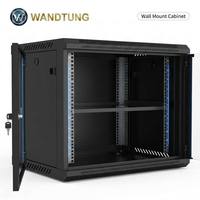 Baie de serveur murale intérieure 6U personnalisée de 19 pouces pour centre de données avec étagère, armoire réseau murale 12U