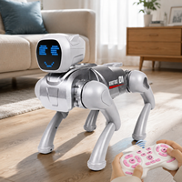 Jimei X1 KI-Roboterhund Sprachsteuerung Fernbedienung Emotionaler Begleiter Geschichtenerzähler Lernspielzeug Mehrsprachig für Kinder 4-6 Jahre