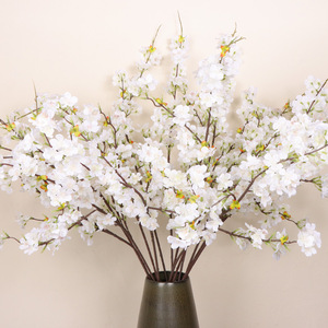 Ramas de Flores de Cerezo Rosadas Artificiales, Arbustos, Flores Decorativas con Tallos, Sakura Flores Artificiales, <span class=keywords><strong>Rama</strong></span> para Decoración de Bodas - Product Image 4