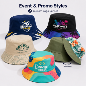 Casquette de soleil personnalisée de haute qualité en gros avec votre propre marque privée, chapeau de pêcheur réversible pour l'été - Product Image 1