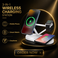 Produits les mieux classés : Chargeur sans fil avec veilleuse pour téléphone, montre connectée et écouteurs