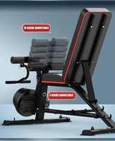 Banc de musculation multifonctionnel pliable en métal réglable pour la maison et la salle de sport commerciale