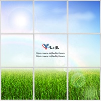 Panneau Lumineux de Plafond Ciel Économique Usine Jiaxing 600x600 603x603 2x2ft, Dalle Lumineuse LED Ciel Nuageux, Dalle de Plafond