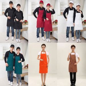 Tabliers longs blancs personnalisés sans manches, style campagnard, pour cuisinier, serveur d'hôtel, uniformes de restaurant - Product Image 2