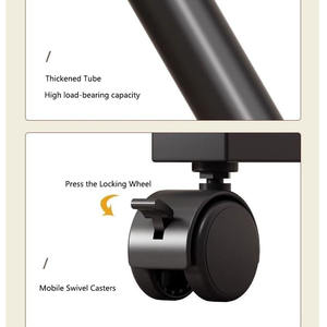 מתקן ייבוש כפול עבה במיוחד מברזל מודרני לבית, חדר שינה, מרפסת, דירה, אחסון נייד - Product Image 4