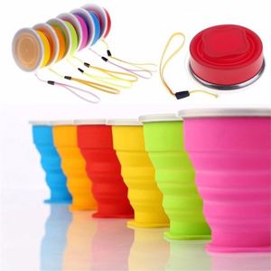 Nouvelle tasse pliable en silicone de qualité alimentaire, créative et moderne, pour voyage en extérieur, portable, pour bain de bouche/boisson, vente en gros - Product Image 1